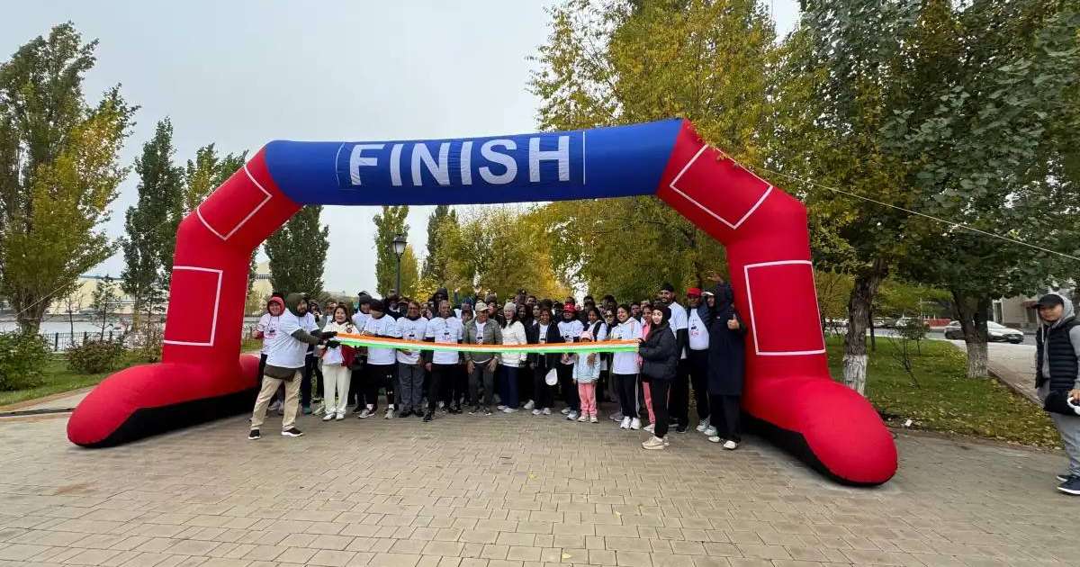 Астанада жүгіру жарысына 200-ге жуық адам қатысты