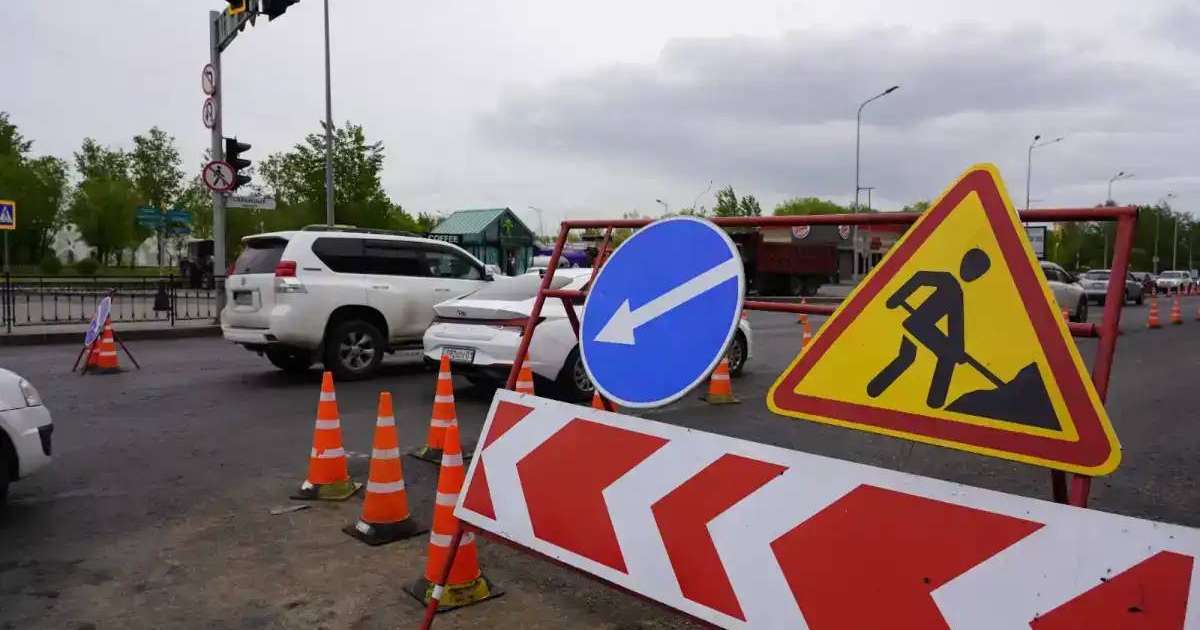 Астана көшелерінің бірінде көлік қозғалысы бір аптаға жабылады