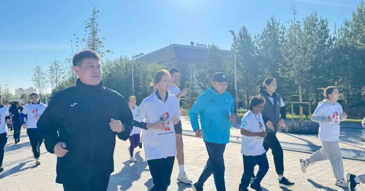Астанада XX жазғы Азия ойындарына арналған жүгіріске 100-ден астам адам қатысты