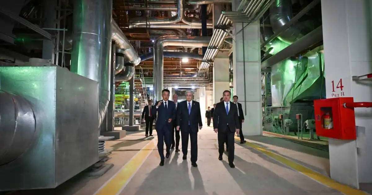 Президент елордадағы үшінші ЖЭО-ның алғашқы кезегінің қызметімен танысты