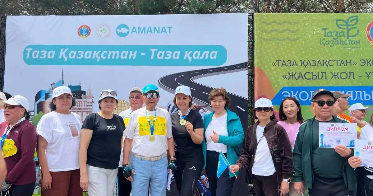 Елордада экологиялық акция аясында велошеру өтті