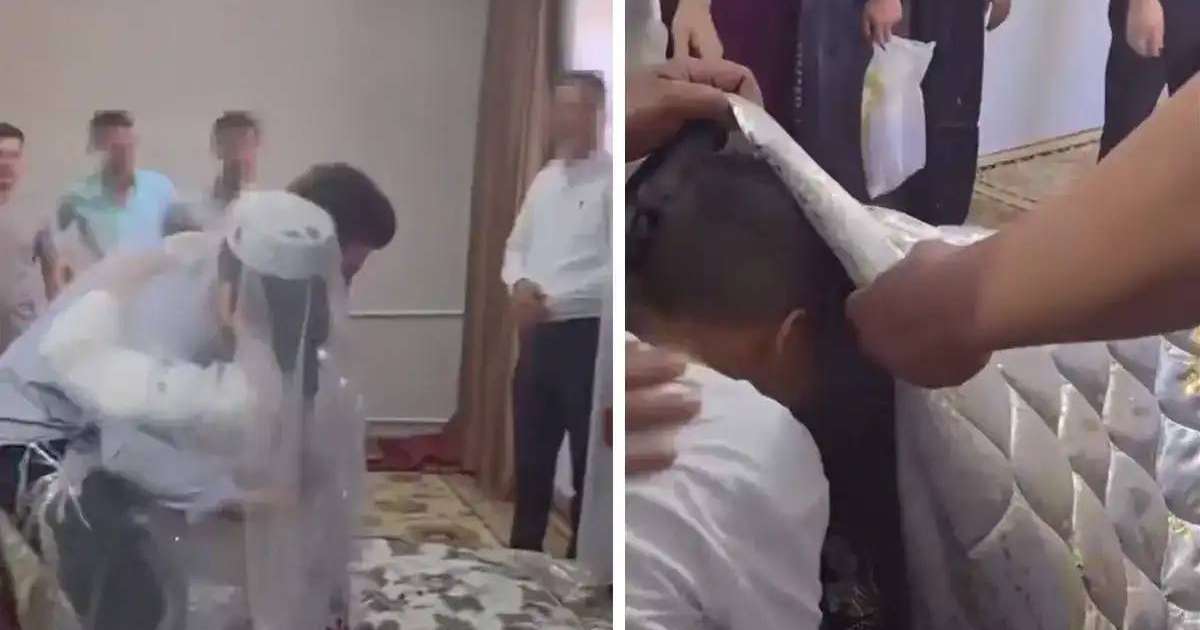 Түрікменстанда жас келіннің пәк екенін көру үшін туыстары жігіттің үйіне жиналған