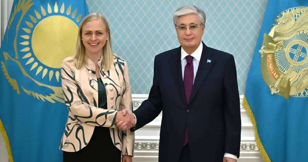 Президент ЕҚЫҰ-ның іс басындағы төрағасы Элина Валтоненді қабылдады