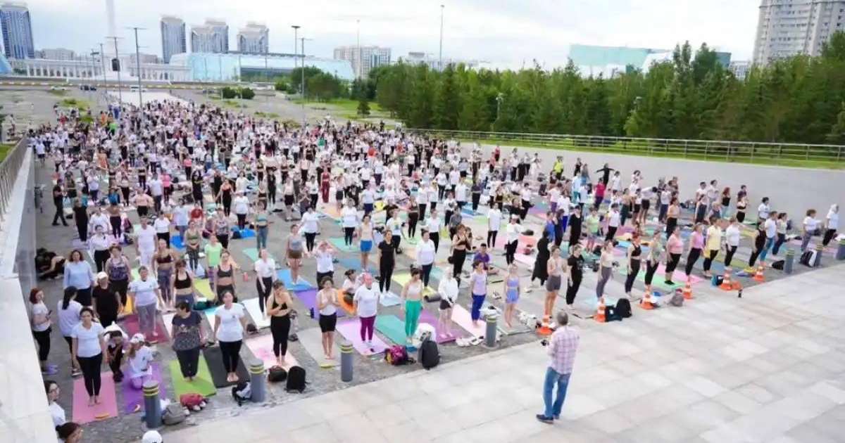 Елордада Халықаралық йога күніне орай ашық жаттығу өтеді