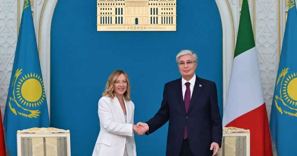 Қасым-Жомарт Тоқаев пен Джорджа Мелони бірлескен мәлімдеме қабылдады