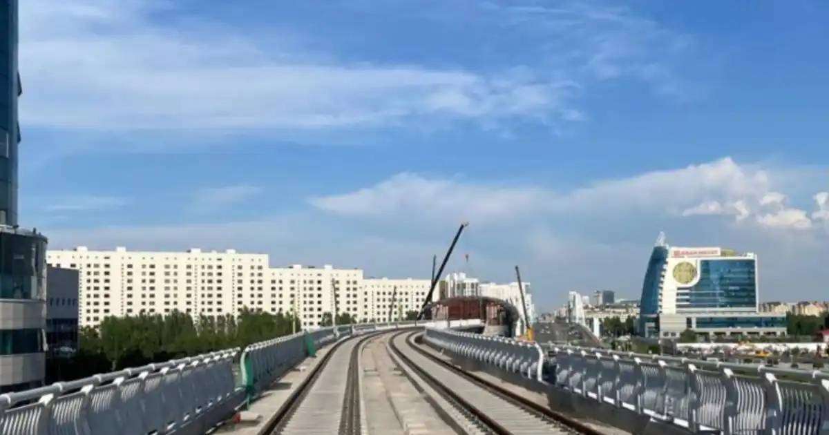 Елордада LRT рельс жолдарының 50 пайызы төселді