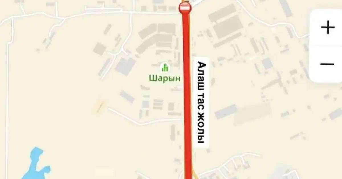 Алаш тасжолының учаскесі жөндеу жұмысына байланысты жабылады