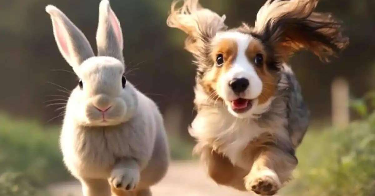 Елордадағы саябақта үш иттің қоянды қуған көрінісі көпшілікті таңғалдырды