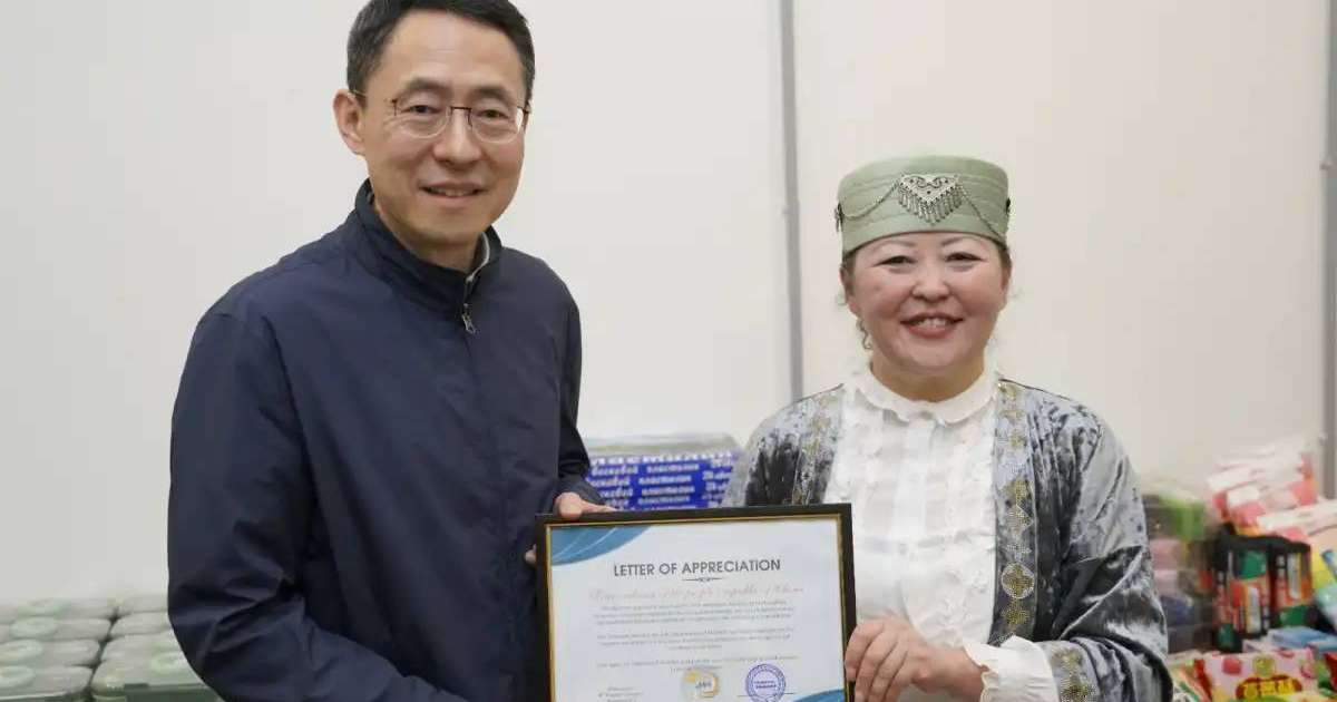 Қытай елшілігі қайырымдылық акциясын өткізді