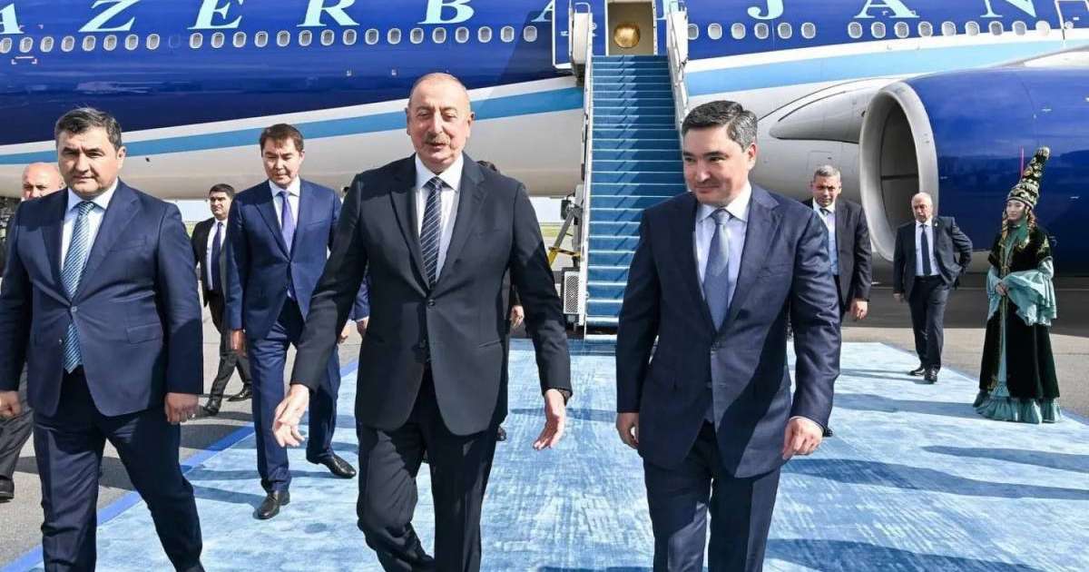 Әзербайжан Президенті Ильхам Әлиев Астанаға келді