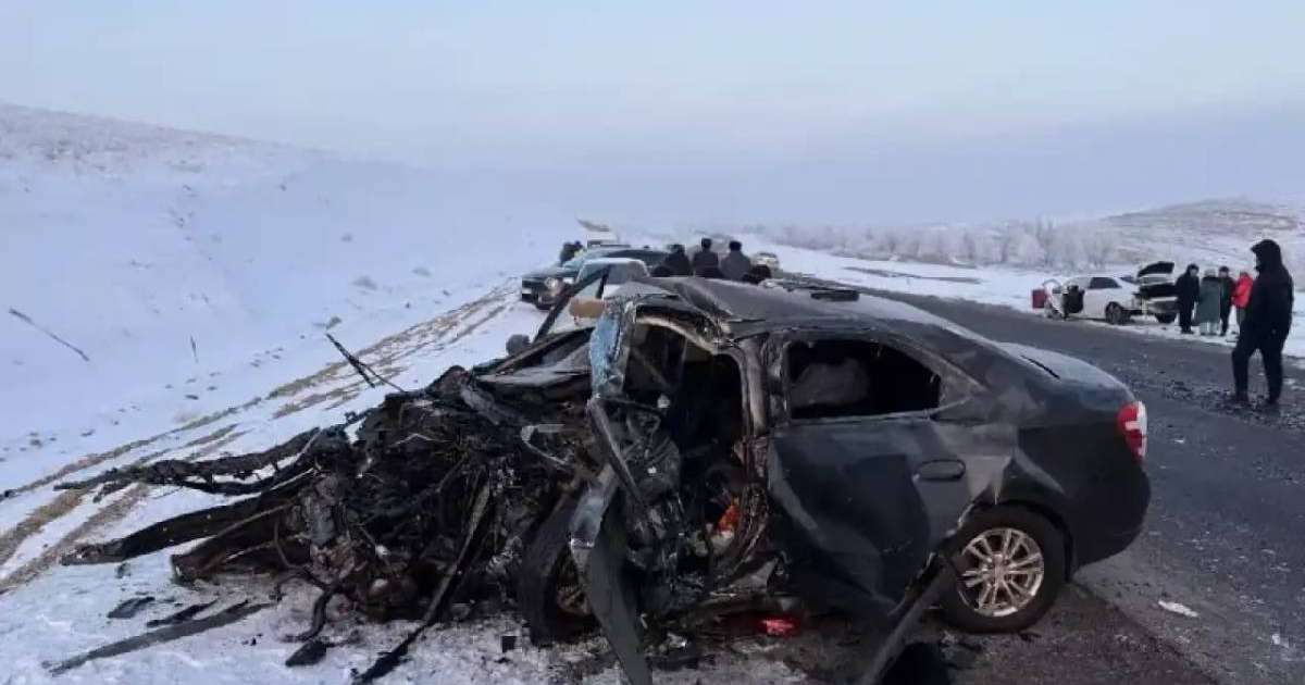 Алматы облысында жантүршігерлік жол апатынан 3 адам қаза тапты (ВИДЕО)