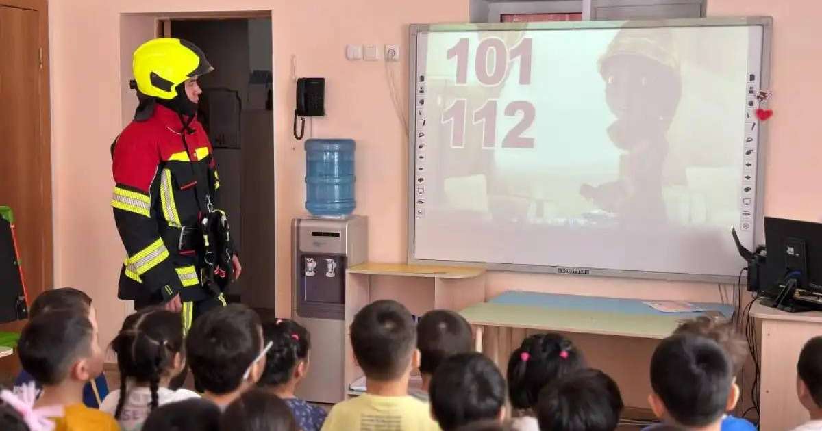 Балабақшаларда бірыңғай өрт қауіпсіздігі күні өткізілді