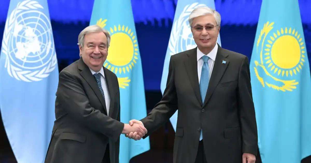 Президент БҰҰ Бас хатшысы Антониу Гутерришпен келіссөз жүргізді