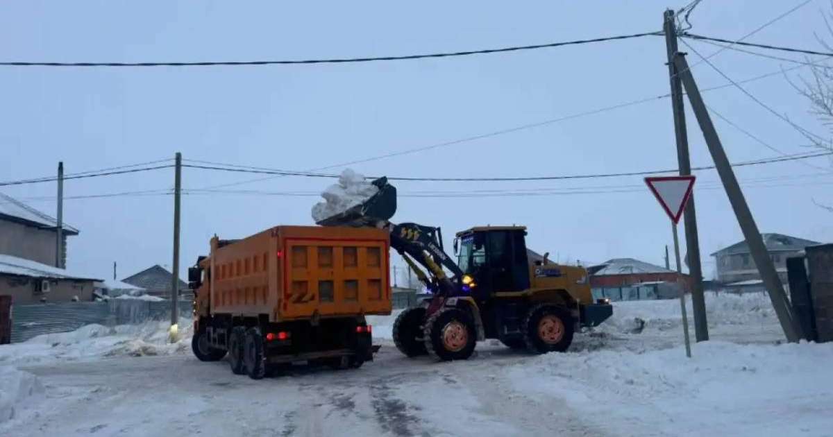 Астанада қыс басталғалы 2,3 млн текше метрден астам қар шығарылды
