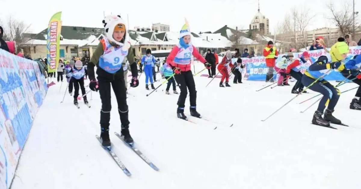 Елордалық саябақта  шаңғыдан  жарыс өтеді