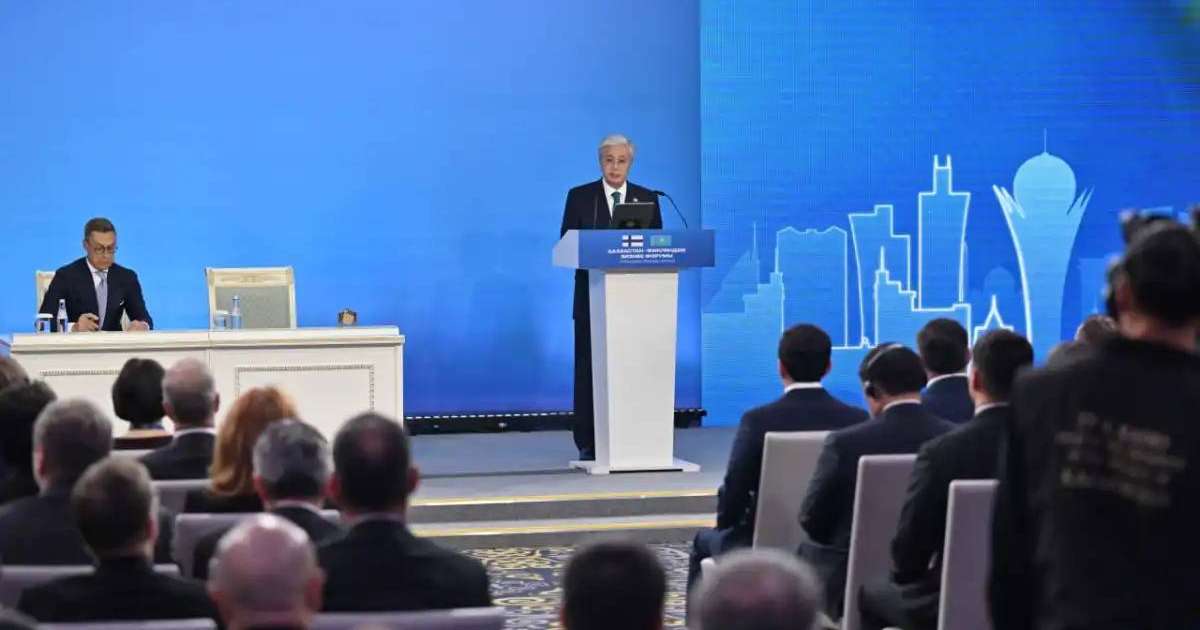 Қасым-Жомарт Тоқаев пен Александр Стубб «Қазақстан – Финляндия» бизнес форумына қатысты