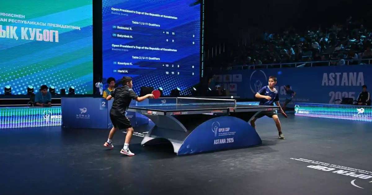 Астанада үстел теннисінен тұңғыш рет өткен Қазақстан Республикасы Президенті кубогы мәресіне жетті