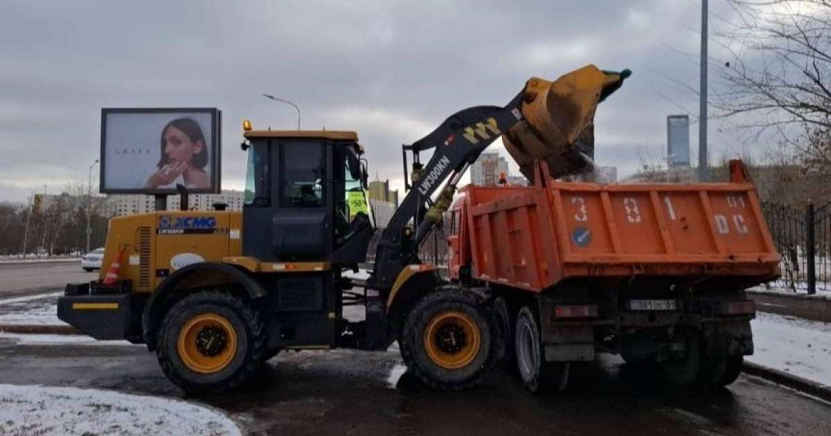 Елордадан 3000 текше метрден астам қар полигондарға шығарылды