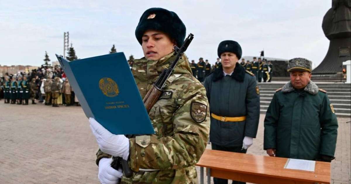 Астанада 200-ден астам жас сарбаз әскери ант қабылдады