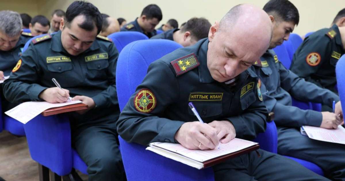 Астанада әскери қызметшілер Qaztest жүйесі бойынша тестілеуден өтті