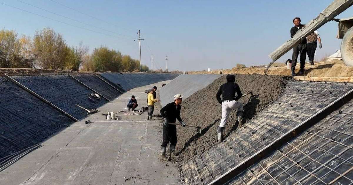 Түркістан облысында 62 шақырымнан астам арық каналдарын бетонмен қаптау жұмыстары жүргізіліп жатыр