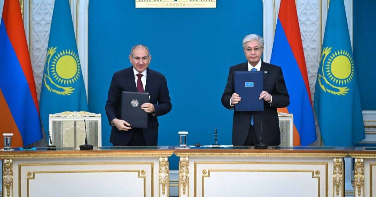 Қасым-Жомарт Тоқаев пен Никол Пашинян Бірлескен мәлімдеме жасады