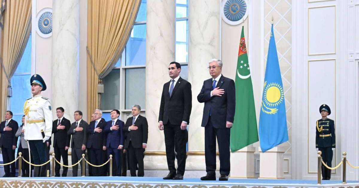 Тоқаев Түрікменстан Президентін Ақордада қарсы алды