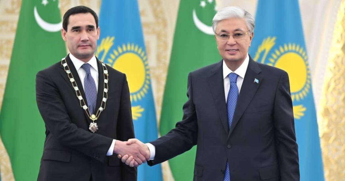 Қасым-Жомарт Тоқаев Сердар Бердімұхамедовті «Алтын Қыран» орденімен марапаттады