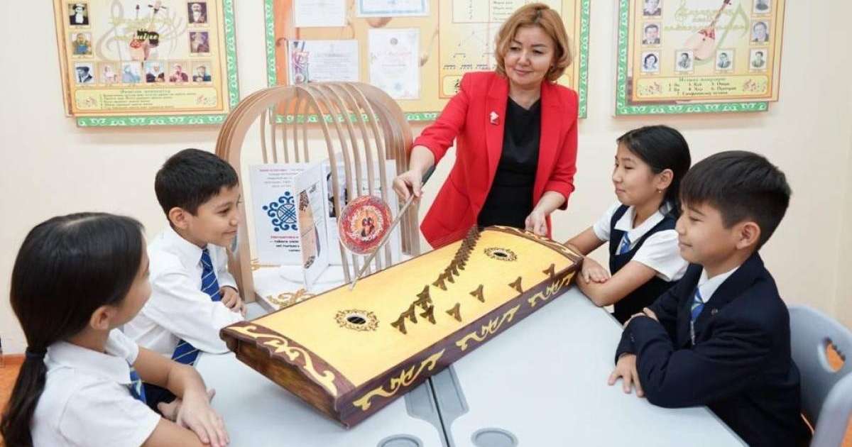 Елордалық мектепте ұлттық аспаптар математика сабағына енгізілді