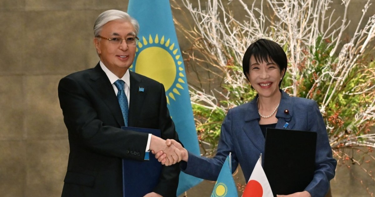 Тоқаев пен Такаичи Бірлескен мәлімдеме қабылдады