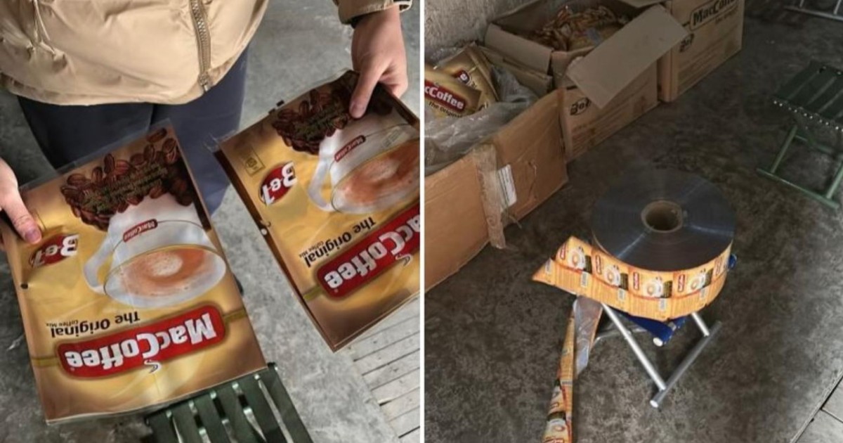 Шымкенттегі заңсыз цех антисанитариялық жағдайда MacCoffee дайындаған