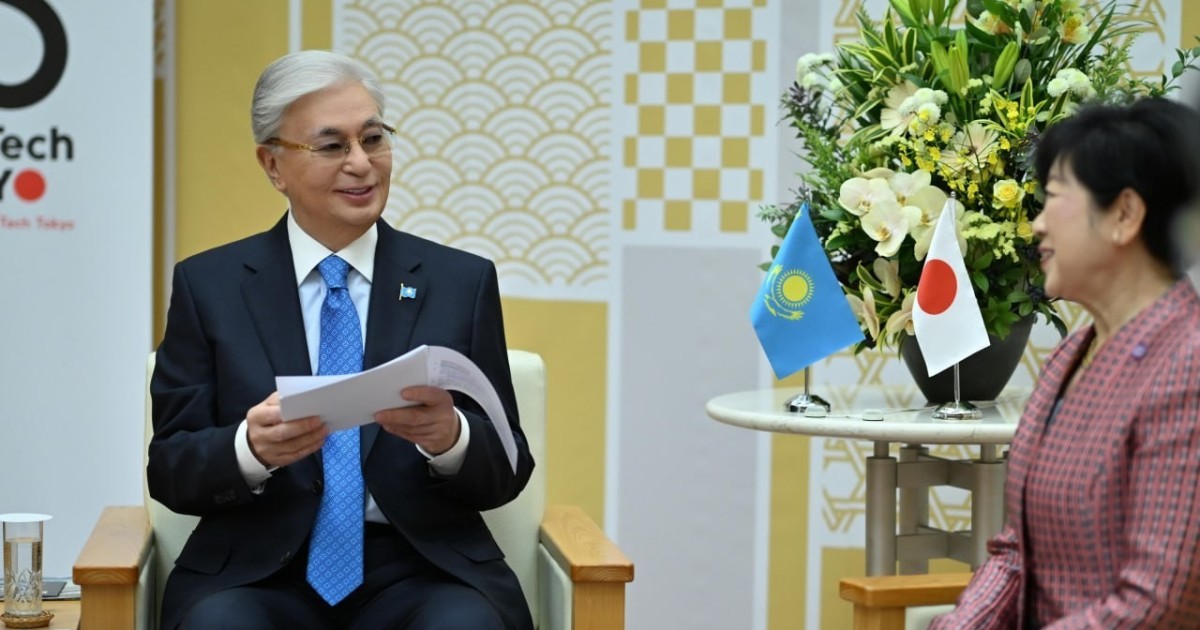 Токио губернаторы Тоқаевты қазақ тілінде қарсы алды