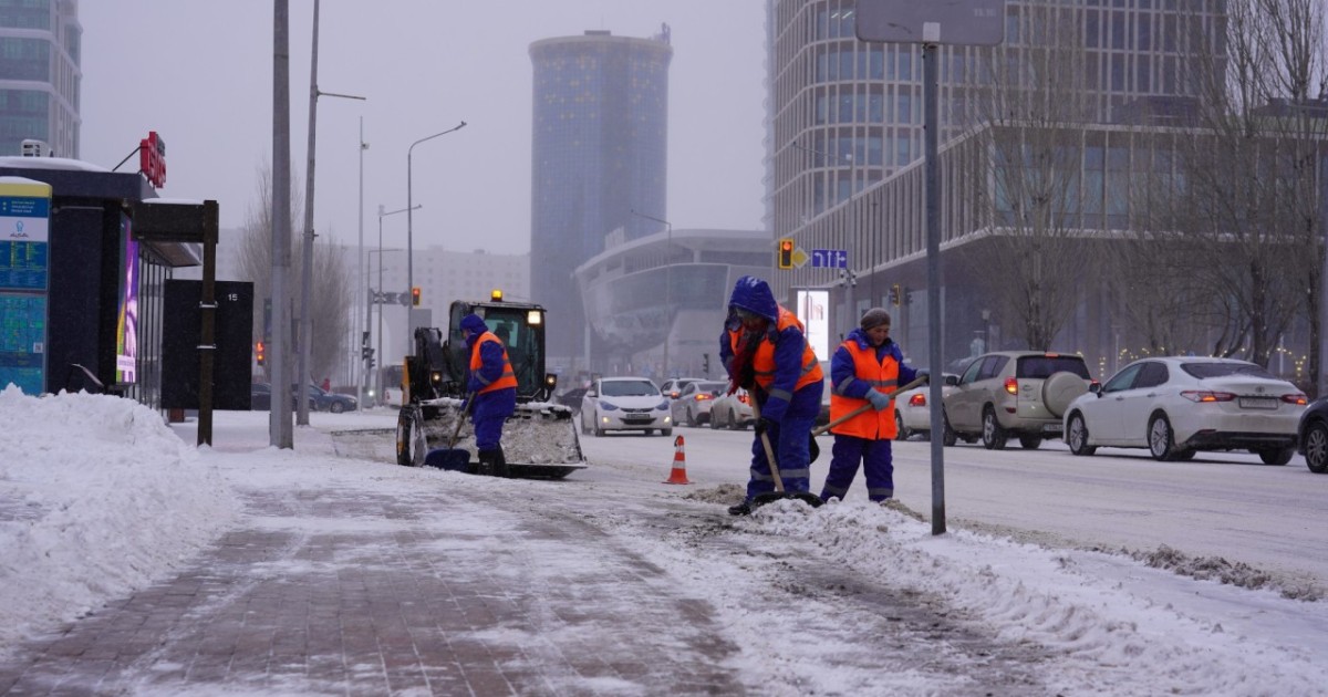 Астанадан қыс мезгілі басталғалы 1,6 млн текше метрден астам қар шығарылды