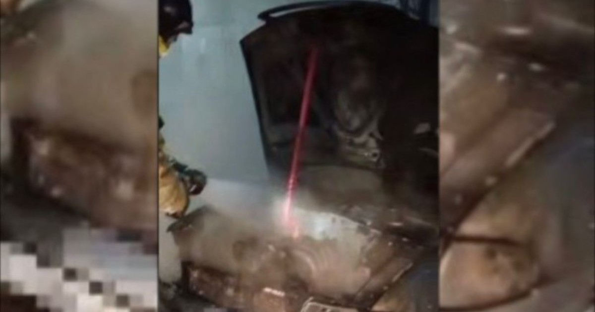 Елордадағы тұрғын үй ауласында өртенген автокөлік жедел түрде сөндірілді