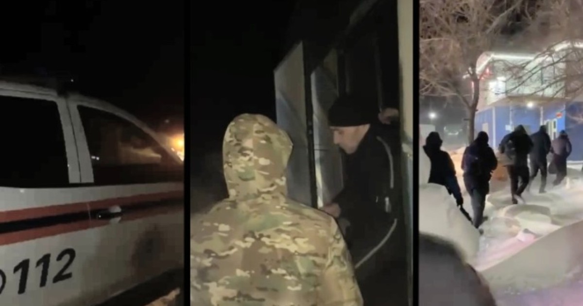 «Мәскеу – Ташкент» бағыты: ақтөбелік құтқарушылар жол үстінде бұзылған автобус жолаушыларын эвакуациялады