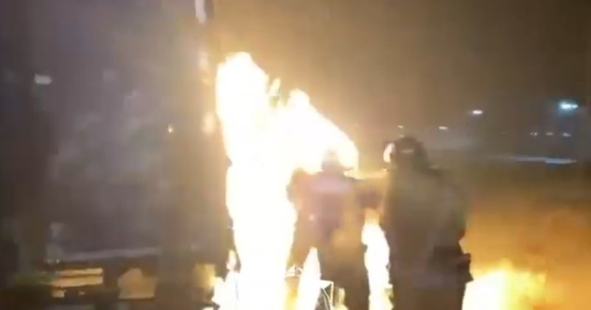 Астанада жүк көлігі өртенді