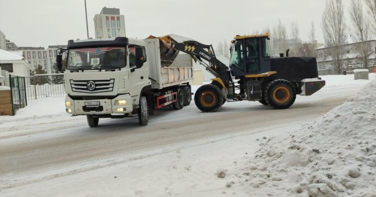 Астанадан 3 миллион текше метр қар шығарылды