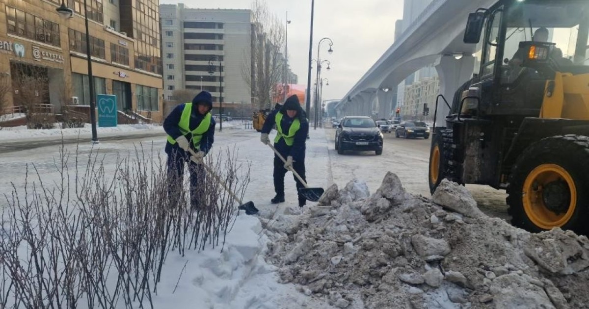 Астанадан қыс басталғалы 3,3 млн текше метрге жуық қар шығарылды