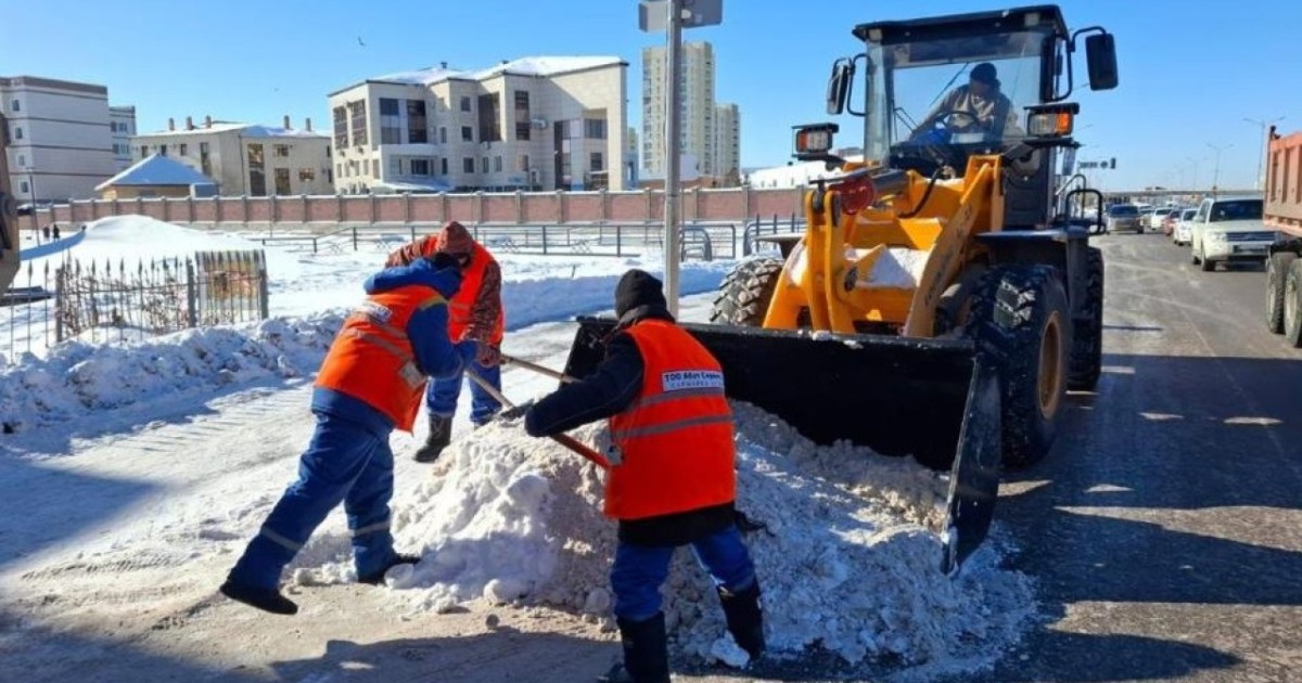Астанадан қыс басталғалы 5 млн текше метрден астам қар шығарылды