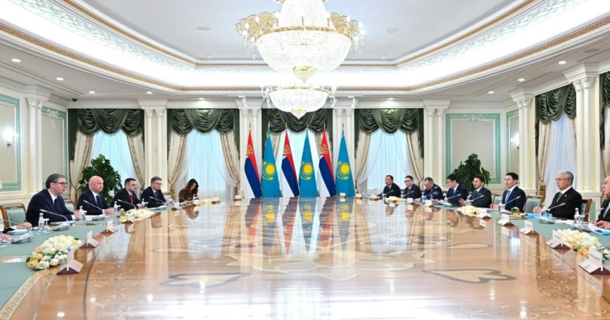 Қазақстан мен Сербия президенттері кеңейтілген құрамда келіссөз жүргізді