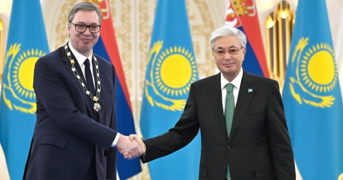 Мемлекет басшысы Сербия Президентін «Алтын Қыран» орденімен марапаттады