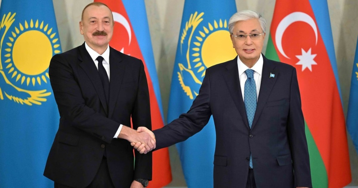Ильхам Әлиев Қасым-Жомарт Тоқаевқа Нахчыван әуежайына жасалған шабуылды айыптағаны үшін алғыс білдірді