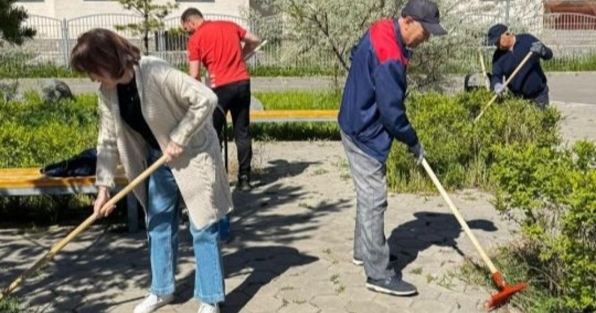 Астанада спорт нысандары аумағында жалпықалалық сенбілік өтті