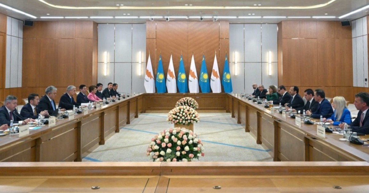 Қазақстан және Кипр президенттері кеңейтілген құрамда келіссөз жүргізді