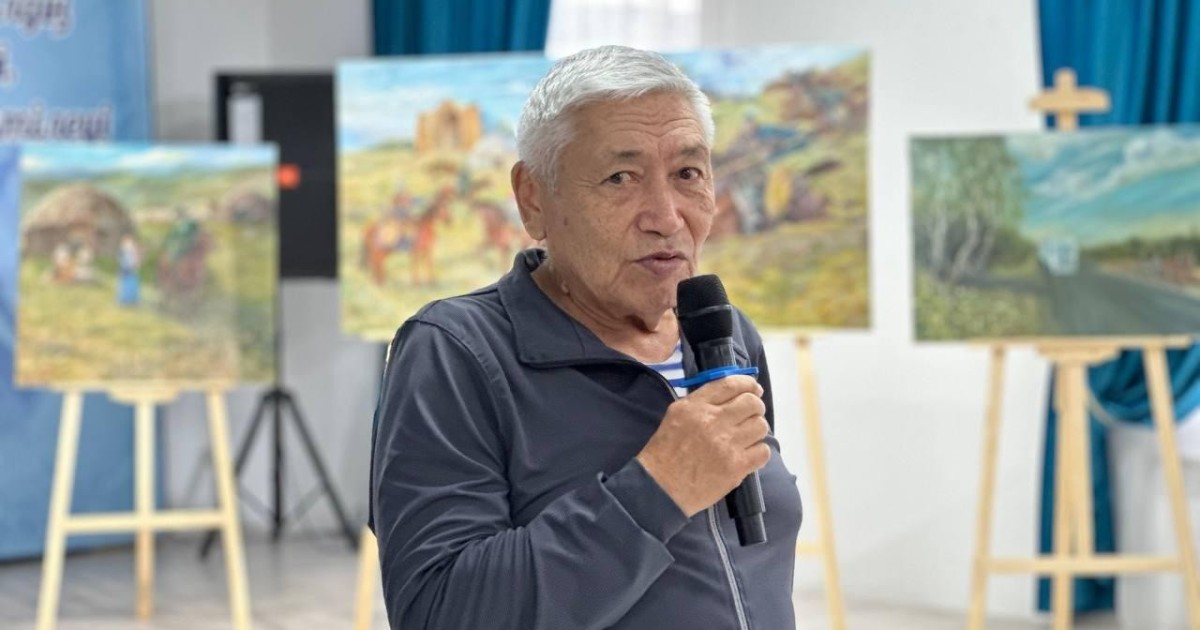 Елордада 74 жастағы зейнеткер жеке сурет көрмесін өткізді