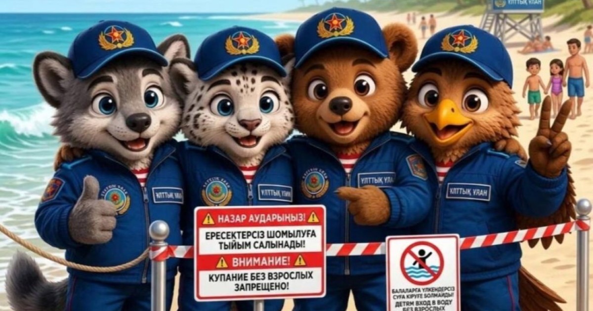Ұлттық ұланның мульткейіпкерлері судағы қауіпсіздік ережелерін түсіндірді