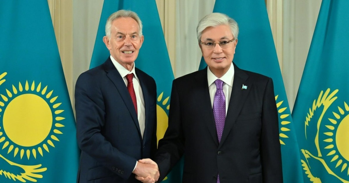 ҚР Президенті Қасым-Жомарт Тоқаев Тони Блэрмен кездесті