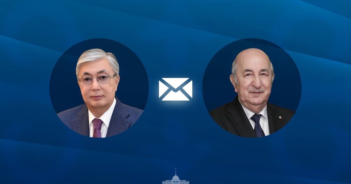 Мемлекет басшысы Алжир Президентіне құттықтау жеделхатын жолдады