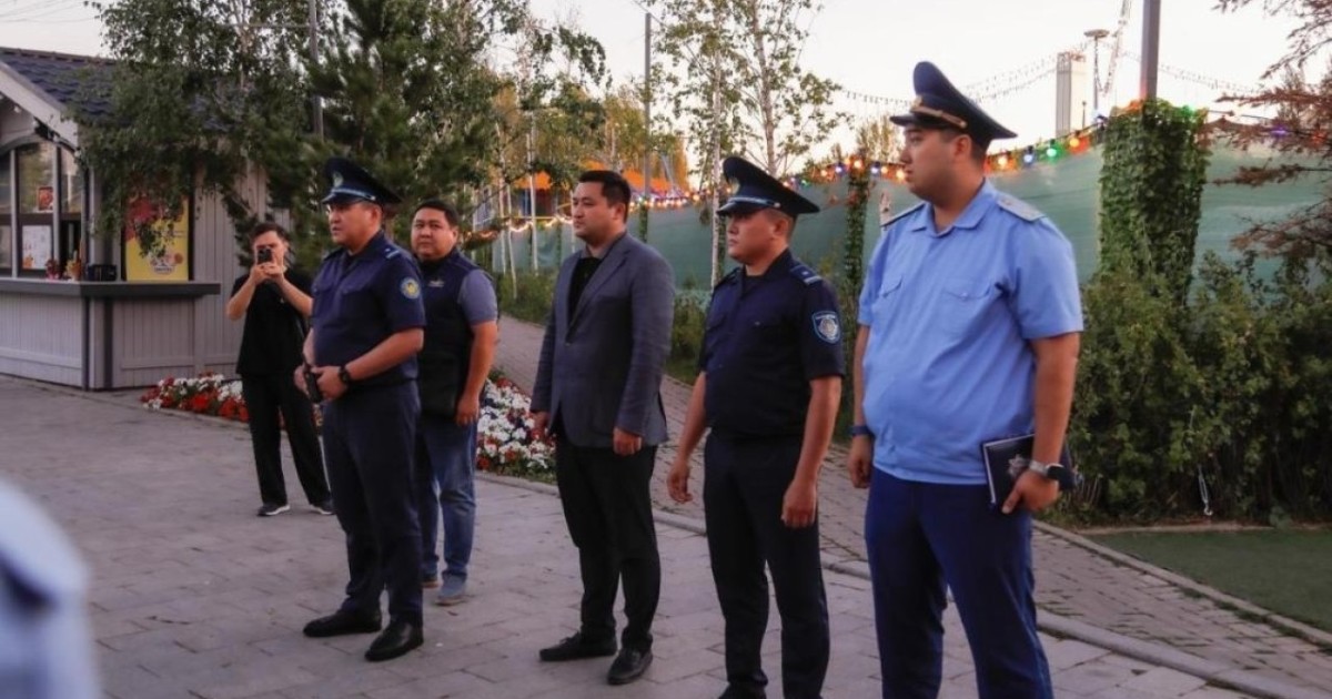 Тазалық пен қоғамдық қауіпсіздік: елордалық саябақта кезекті профилактикалық рейд өтті