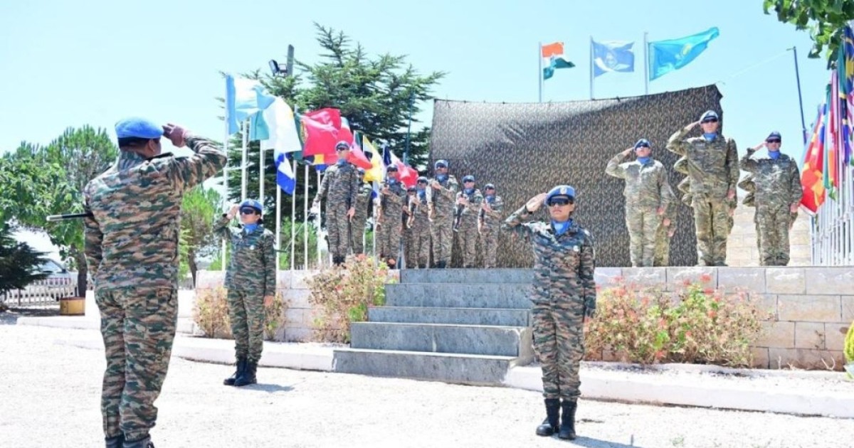 БҰҰ-ның Ливандағы UNIFIL базасында еліміздің көк туы көтерілді